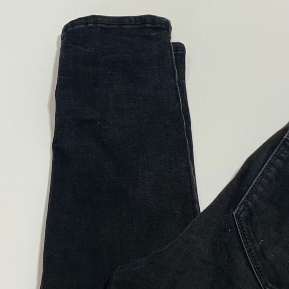 Old Navy Women's Jeans Rockstar Skinny Mid-Rise Slim Fit Black Dark Wash Size 4R - Picture 6 of 8